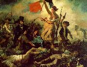 Eugene Delacroix Liberty Leading the People oil painting artist